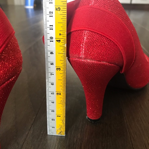 Custom-Made 3" Red Heels Shoes - Picture 9 of 10